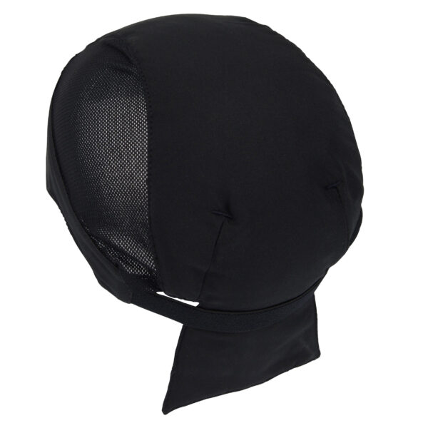 Hinteransicht der kühlenden Bandana Air von E.COOLINE in Farbe schwarz