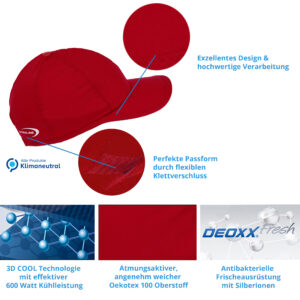 Produktmerkmale kühlende Basecap von E.COOLINE