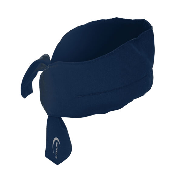 Kühlendes Halstuch mit Logo von E.COOLINE in Farbe blau
