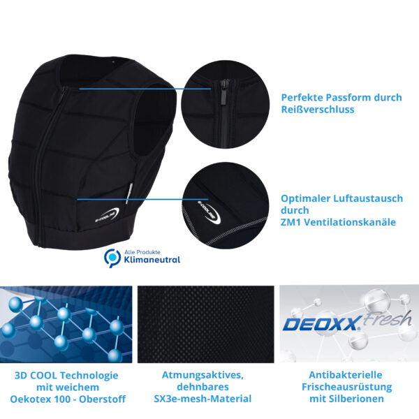 Produktmerkmale Kühlweste SX3 von E.COOLINE