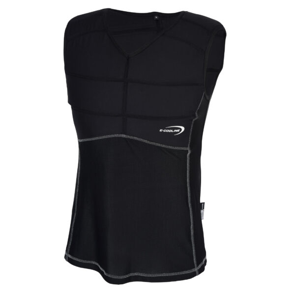 Kühlshirt von E.COOLINE mit Absteppungen in Farbe schwarz
