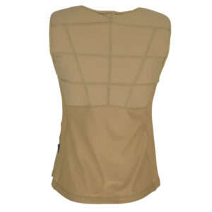 Kühlshirt von E.COOLINE mit Absteppungen in Farbe sand