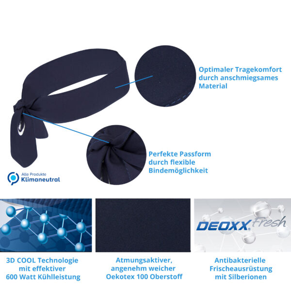 Produktmerkmale kühlendes Stirnband von E.COOLINE