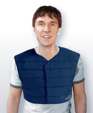 Andreas Gaisser, MS-Betroffener, mit E.COOLINE Kühlweste