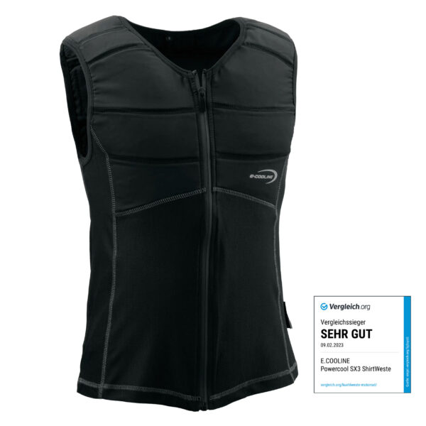 Cooling shirt from E.COOLINE - comparison winner