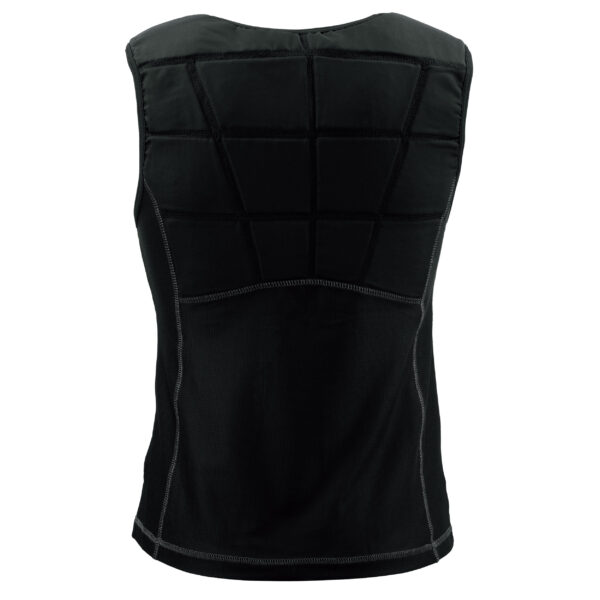 Back view of cooling shirt from E.COOLINE in black